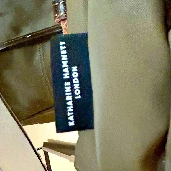 Gently Used KATHARINE HAMNETT LONDON Taupe Body Bag - Picture 7 of 7